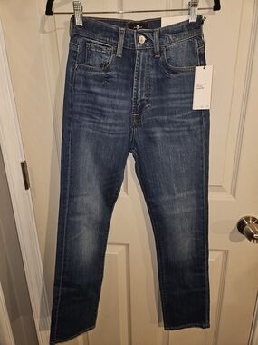 7 For All Mankind Women's Easy Slim Cropped Jeans